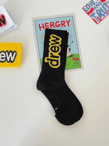 Logo Pattern Crew Socks