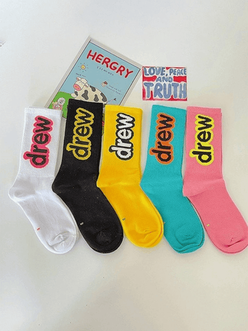 Logo Pattern Crew Socks