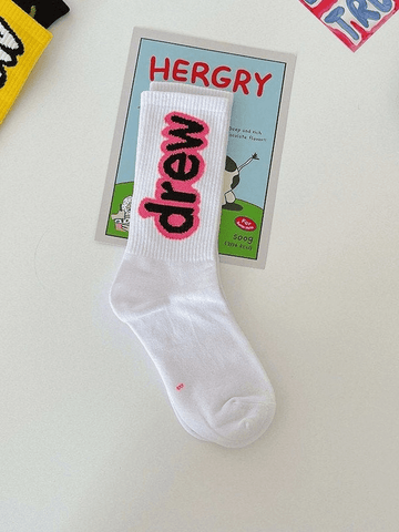 Logo Pattern Crew Socks