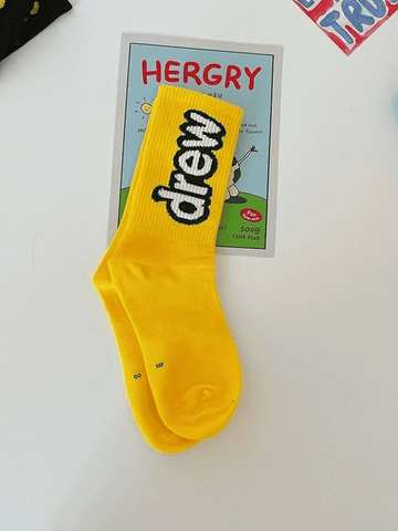 Logo Pattern Crew Socks