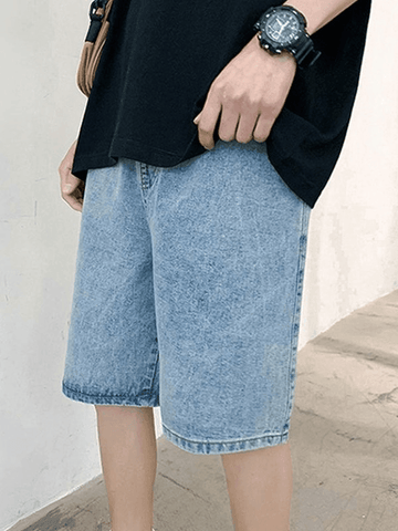 Men's Washed Skate Denim Shorts