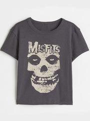 Mystic Skull Print Crop Top