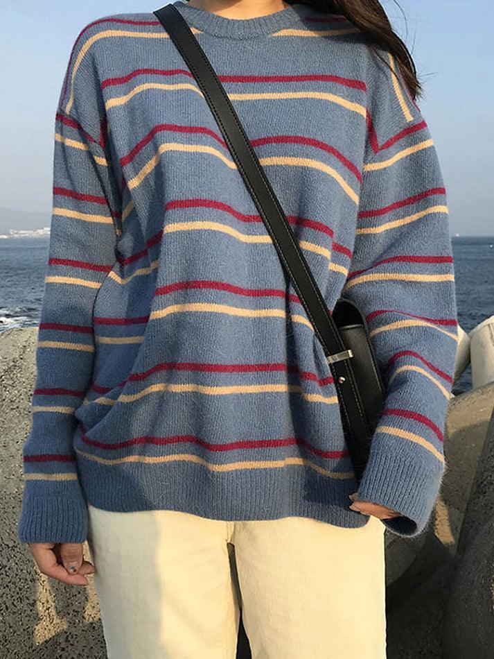 New Student Striped Sweater – Omcne
