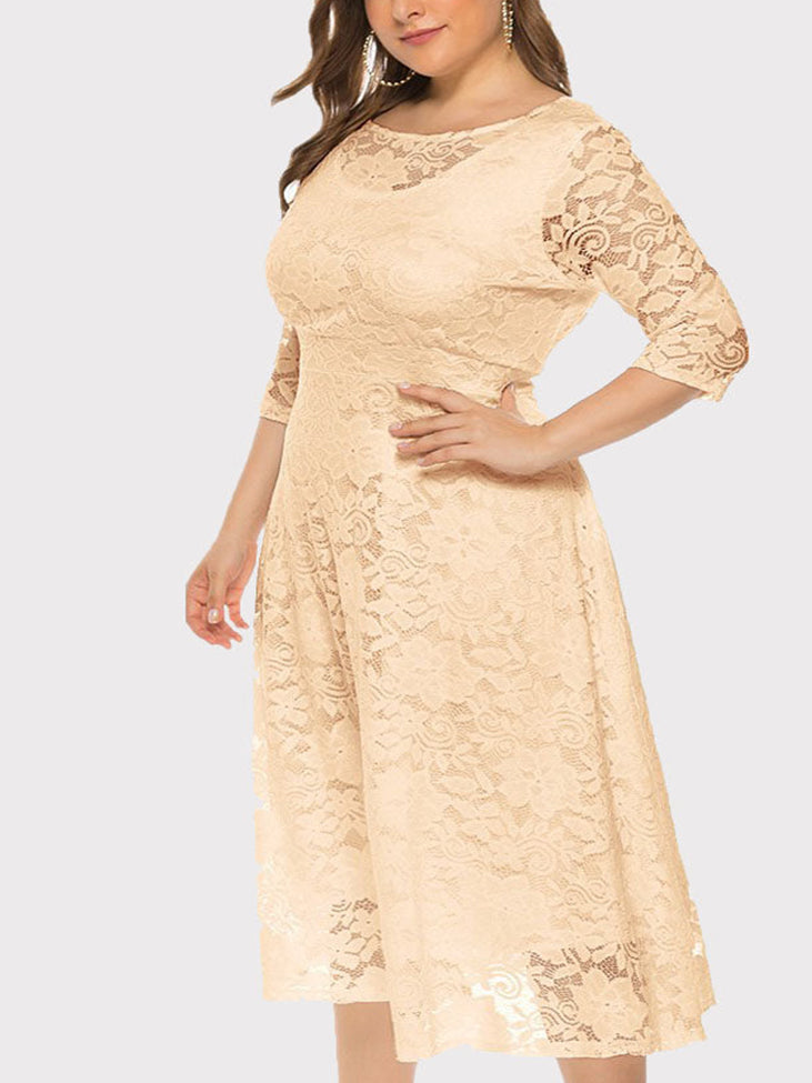 Lace Evening A-Line Dress