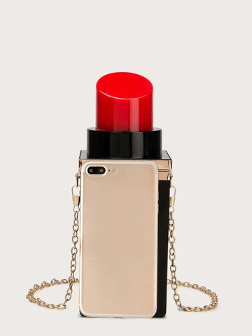 Lipstick Design Chain Novelty Bag