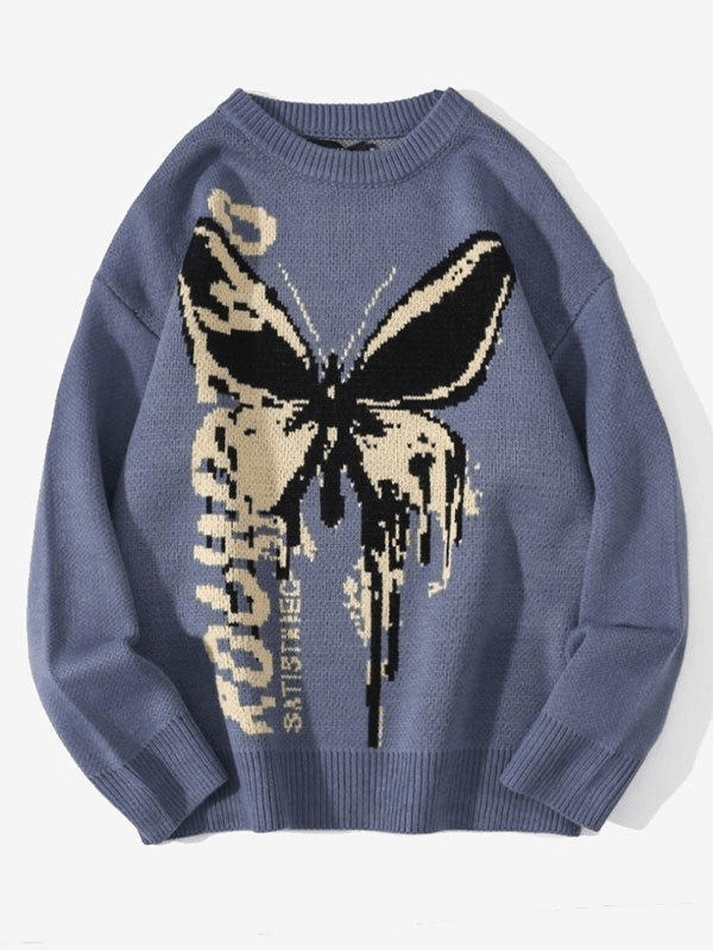 Butterfly Jacquard Sweater