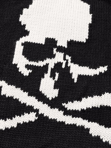 Pullover mit Totenkopf-Print