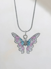 Pastel Butterfly Charm Necklace