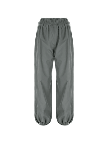 Piping Baggy Jogger Parachute Pants