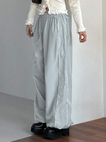 Baggy Jogger Fallschirmhose mit Paspelierung