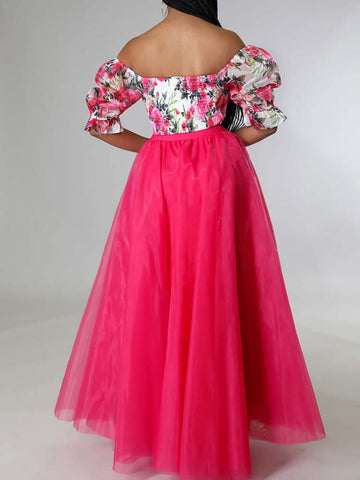 Einfarbiger Rock mit hoher Taille