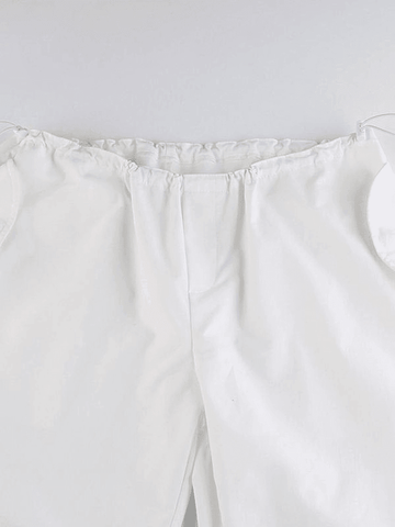 Pantalones cargo de cintura baja relajados