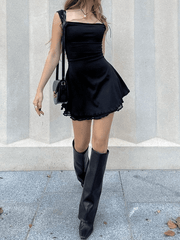 Sleeveless Black Mini Dress