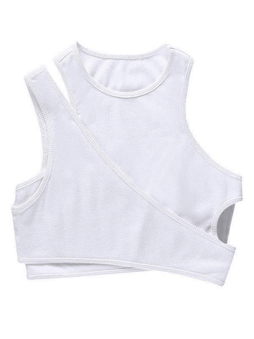 Geripptes Crop-Tanktop-Set