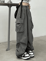 Ruched Pocket Baggy Cargo Pants