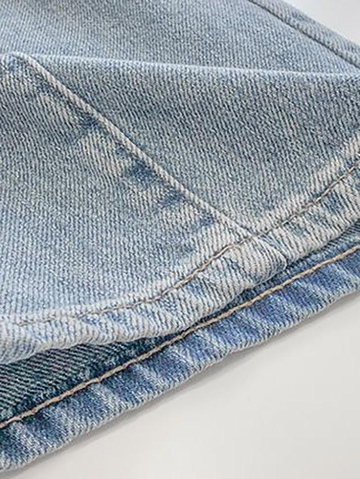 Seam Detail Washed Boyfriend Jeans
