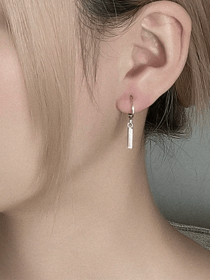 Silver Drop Earring