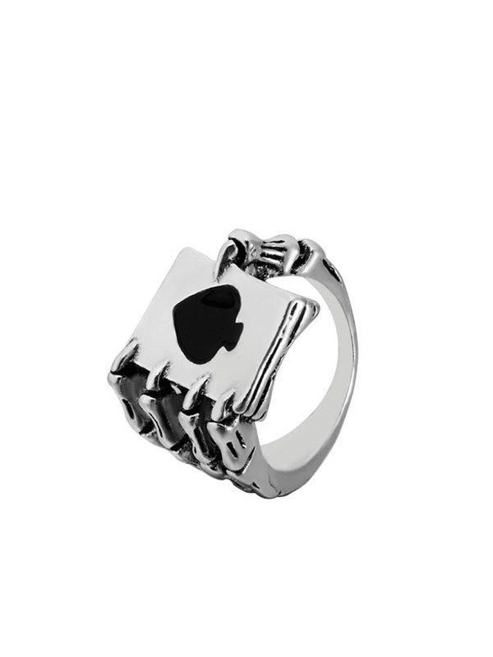 Skeleton Hand Poker Ring