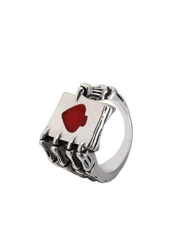 Skeleton Hand Poker Ring