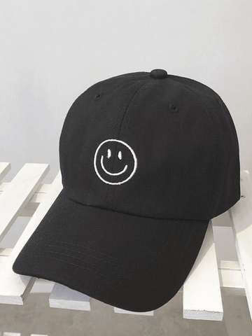 Baseballkappe mit Smiley-Stickerei