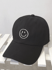 Smile Embroidered Baseball Cap