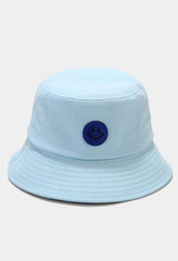 Smiley Patched Bucket Hat