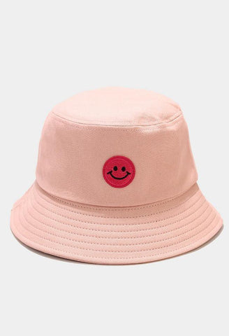 Bucket Hat mit Smiley-Patch