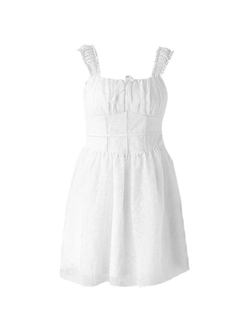 Smocked Back Corset Mini Dress