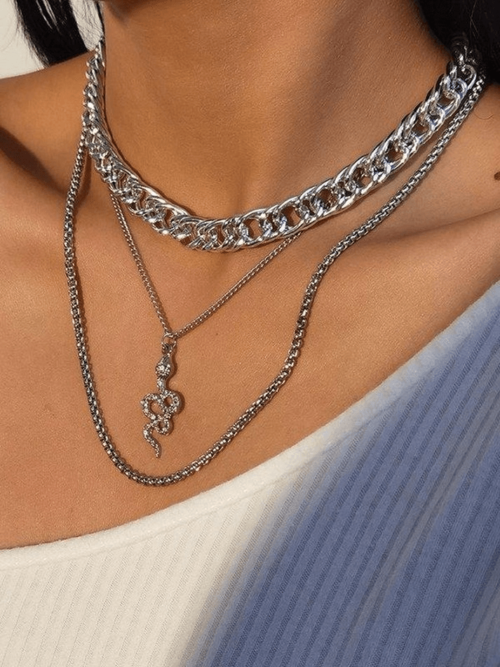 Snake Decor Multi-layer Necklace