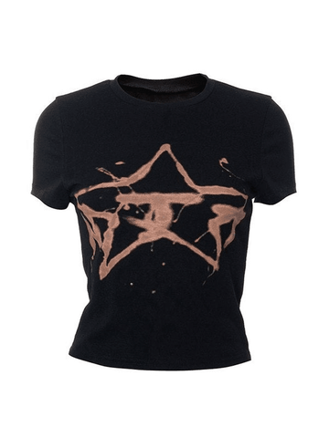 Baby-T-Shirt mit Splash Star-Print