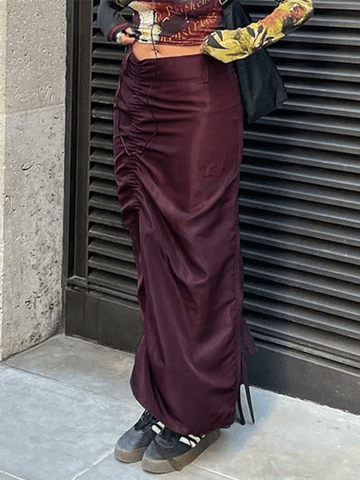 Split Maxi Cargo Skirt