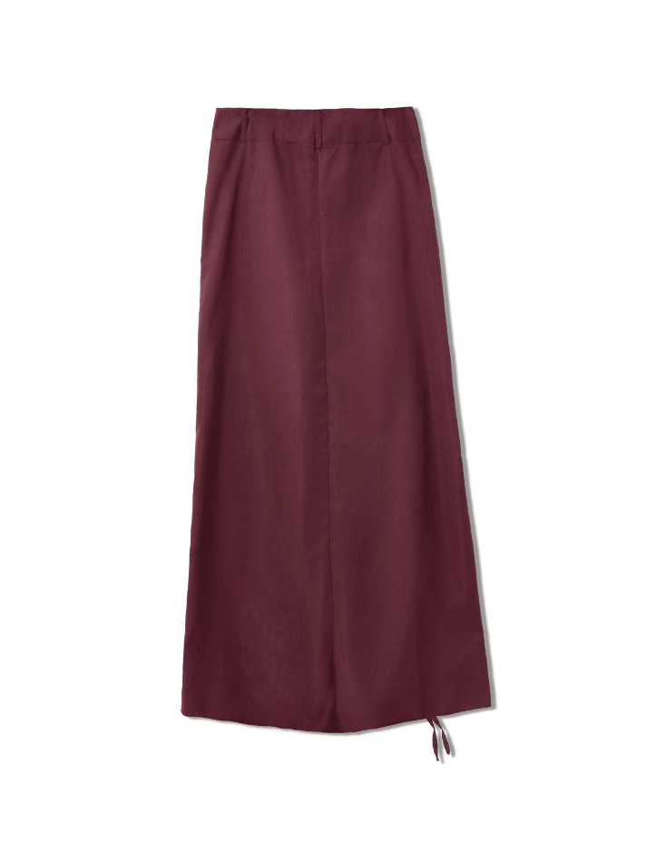 Split Maxi Cargo Skirt