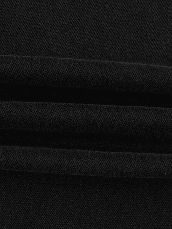 Striped Black Wash Boyfriend Jeans