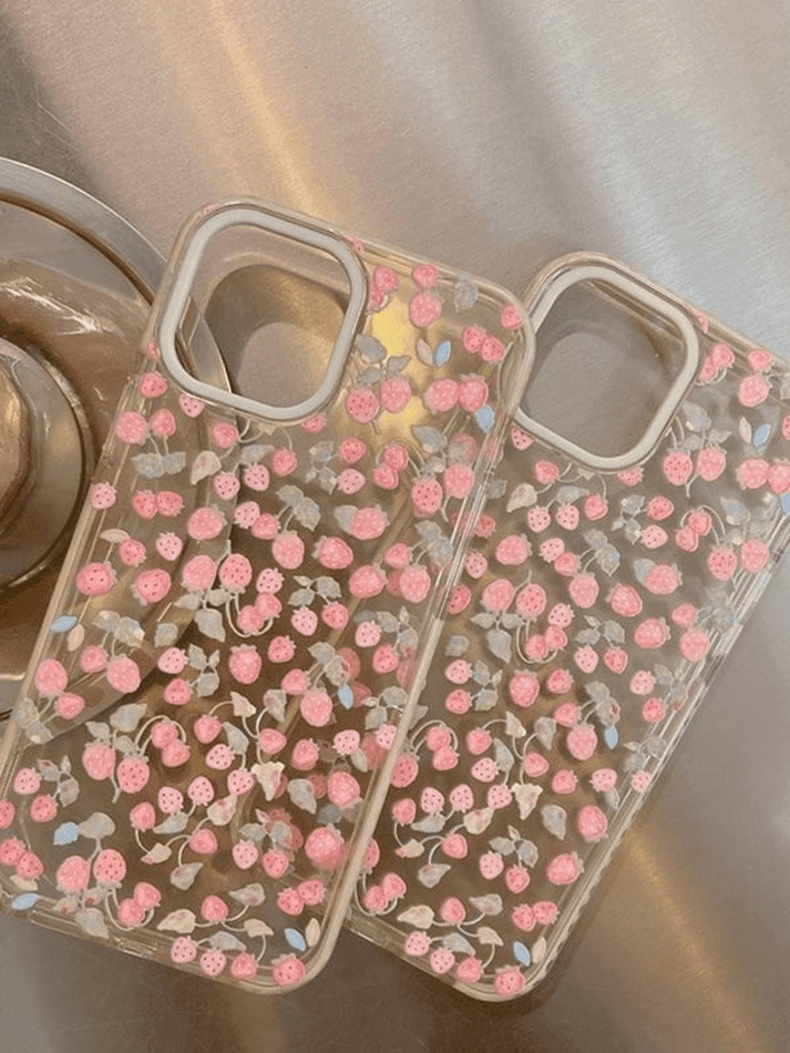 Summer Strawberry Pattern Iphone Case