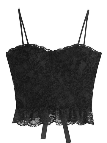 Tie Back Lace Bustier