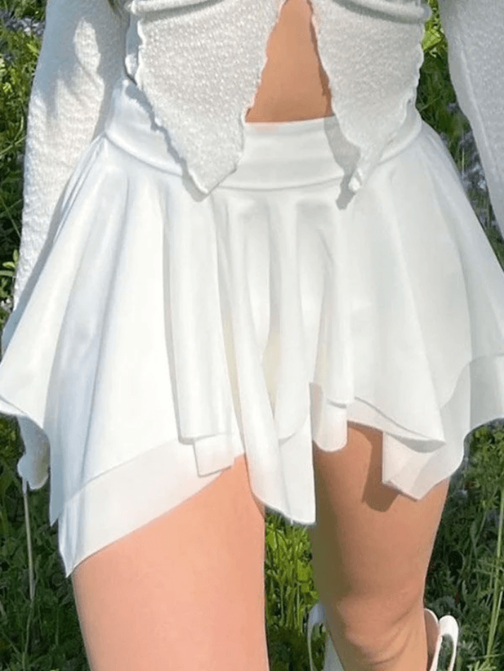 Two-Way Irregular Mini Skirt