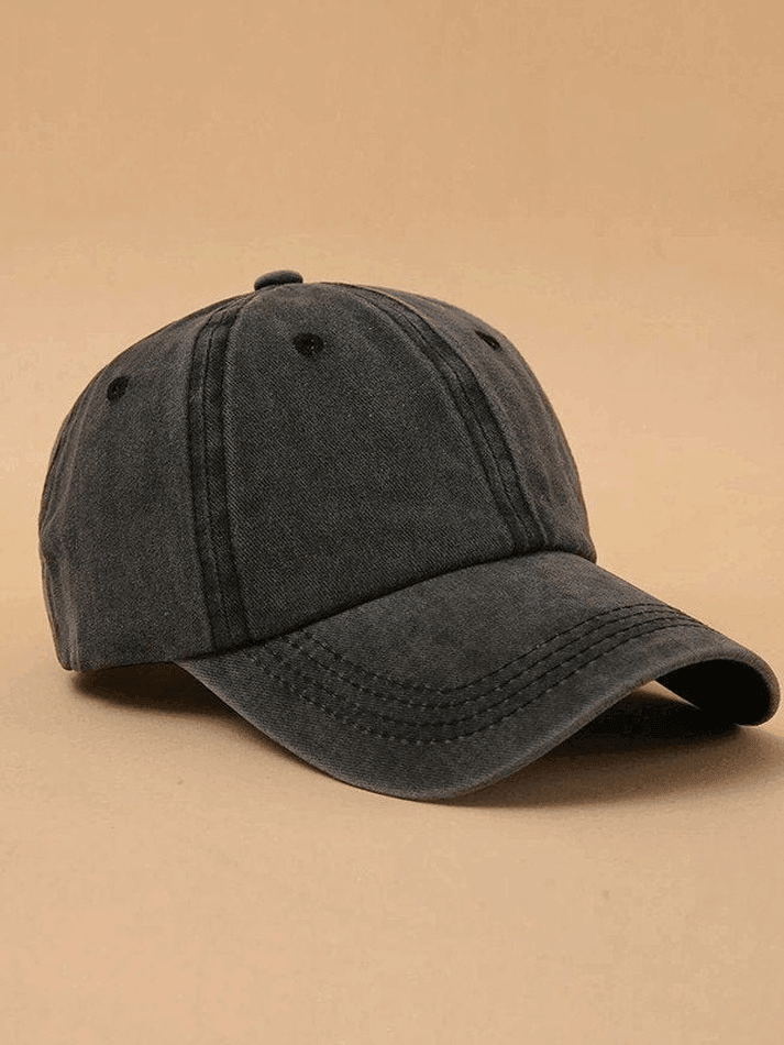 Vintage Black Wash Baseball Cap