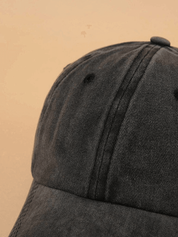 Vintage Black Wash Baseball Cap