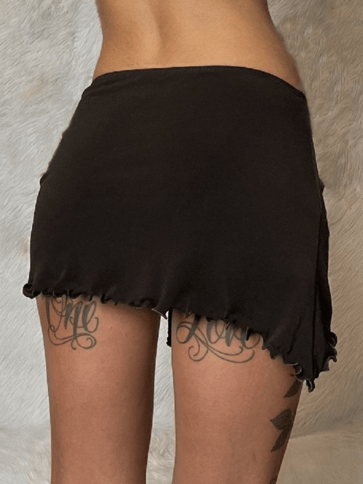 Vintage Brown Mini Skirt
