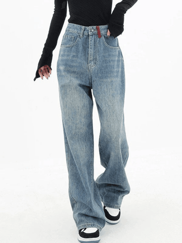 Vintage Kontrast 90er Boyfriend Jeans