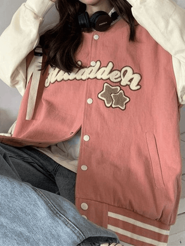 Vintage Embroidery Varsity Jacket