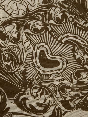 Sudadera con capucha y cremallera con estampado floral vintage