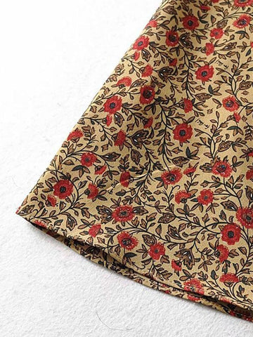 Vintage Floral Slip Minikleid