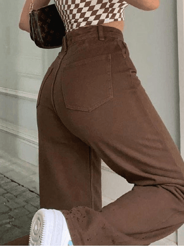 Vintage Boyfriendjeans mit hoher Taille