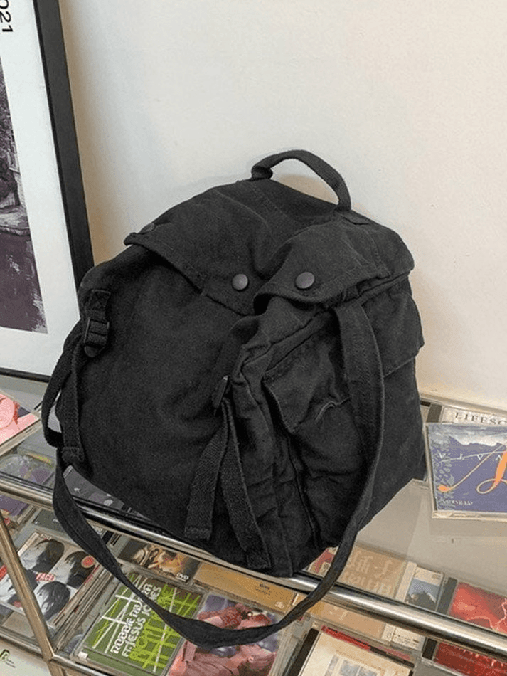 Vintage Large Capacity Crossbody Bag