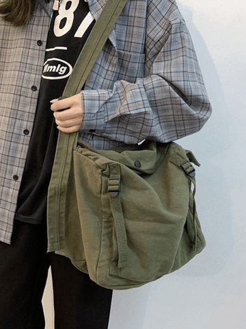 Vintage Large Capacity Crossbody Bag