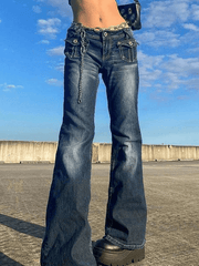 Vintage Low Waist Cargo Jeans