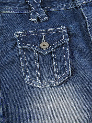 Vintage Cargo-Jeans mit niedriger Taille