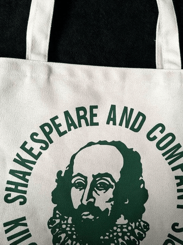 Vintage Print Canvas Shopper Bag