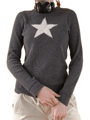 Vintage Star Long Sleeve Knit Top
